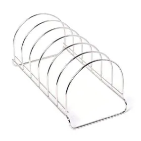 Kitchen Mart Stainless Steel Round Plate Rack / Stand, 1-Piece, Size - 6 (32 cms)