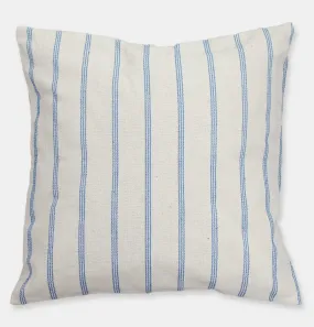 Linen Blend Cushion in Coastal Blue Stripe – 45 cm