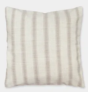 Linen Blend Cushion in Oatmeal Stripe – 45 cm