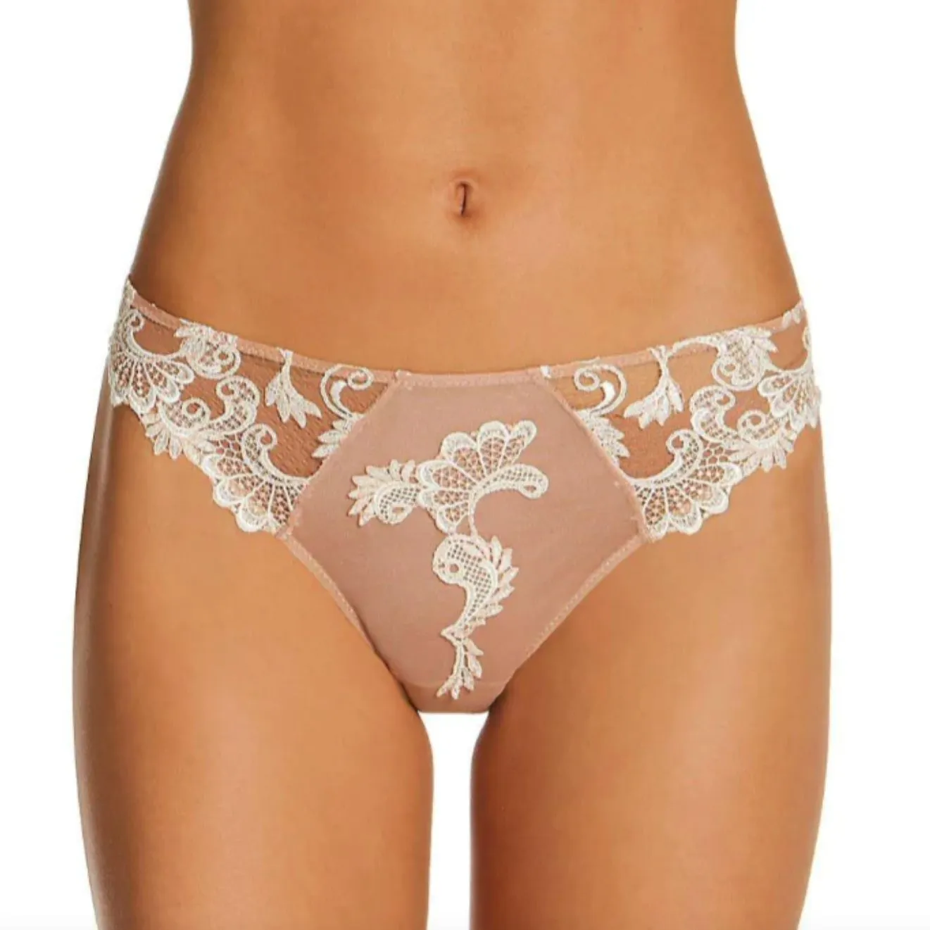 Lise Charmel Dressing Floral Italian Brief in Ambre Nacre ACC0788