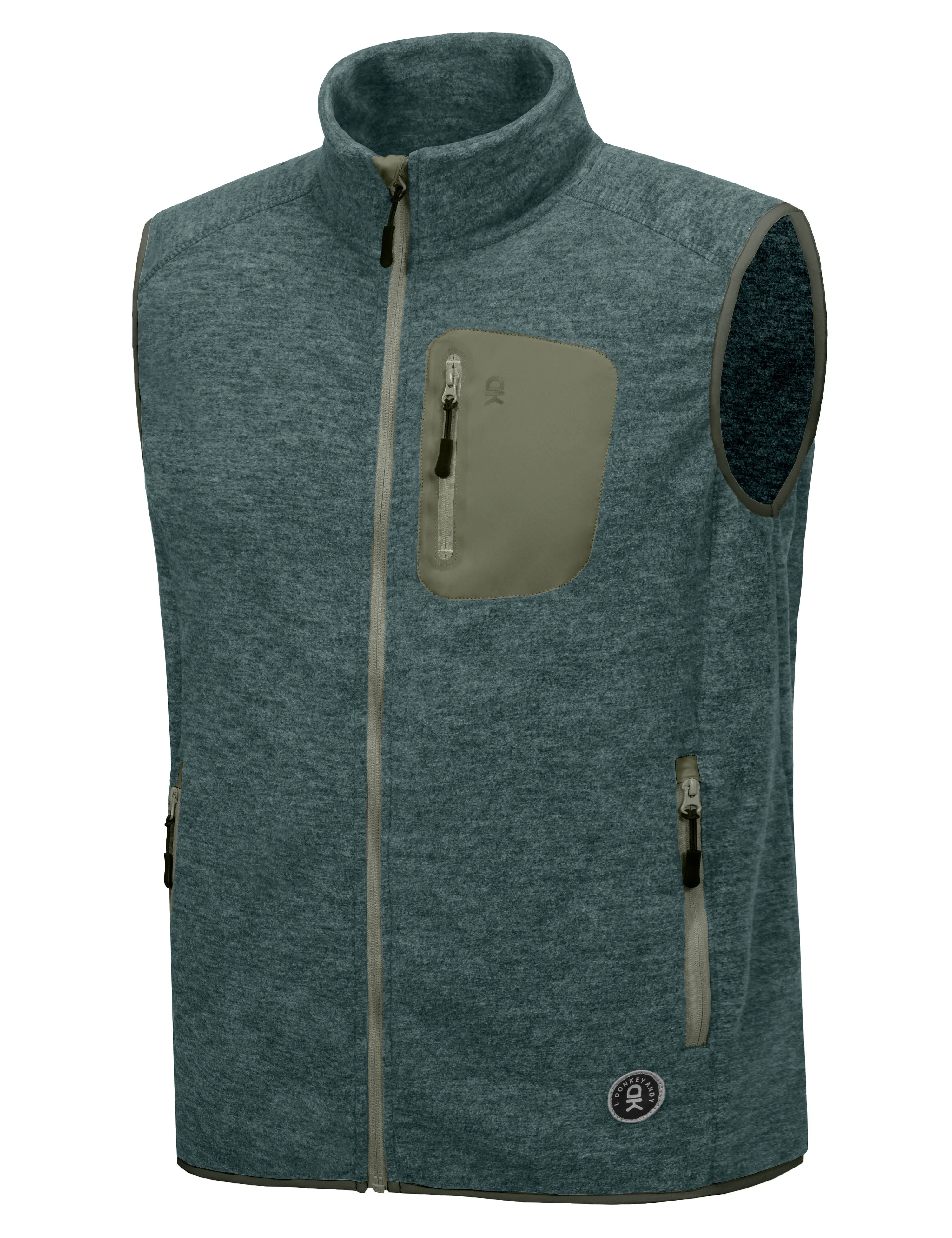 Men's Fleece Vest Full Zip Lightweight Vest