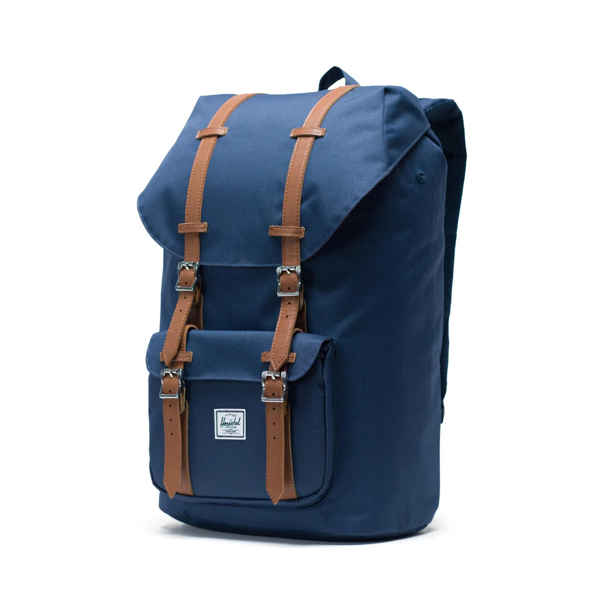 Mochila Herschel Little America Navy/Tan Synthetic Leather