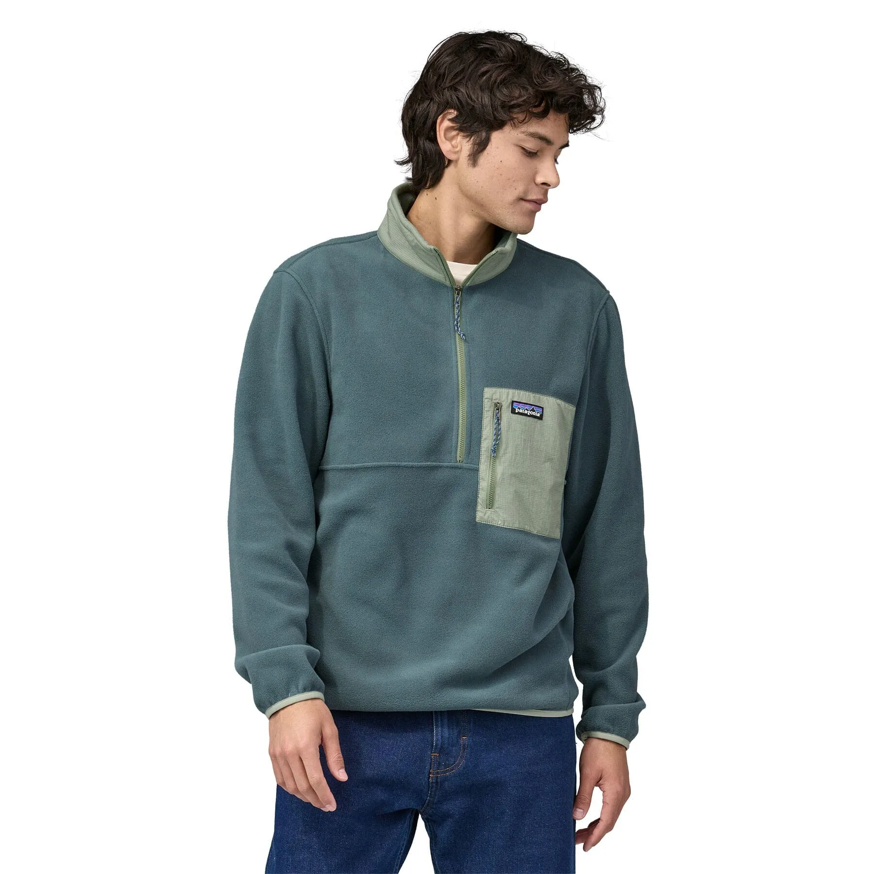 M's Microdini 1/2 Zip Fleece Pullover - 100% Recycled Polyester