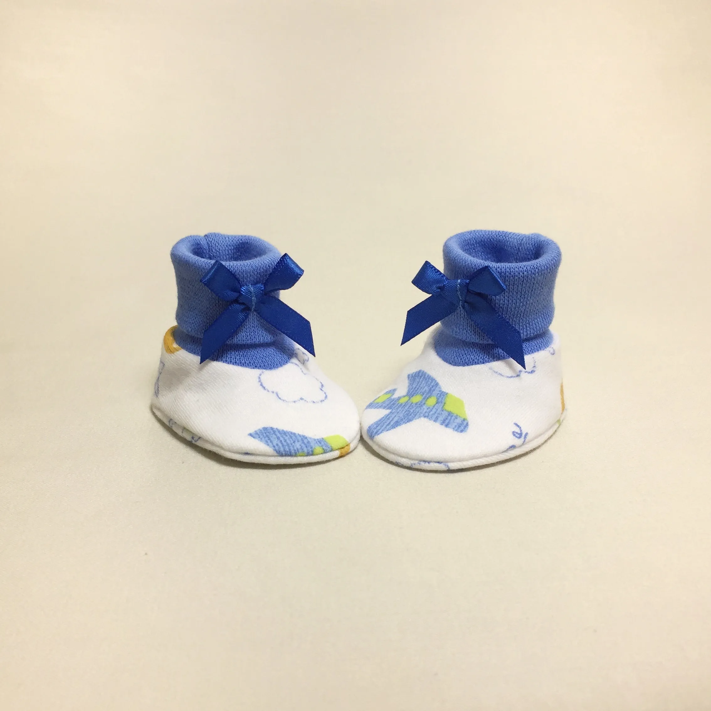 NICU Booties Landing Zone Deep Blue