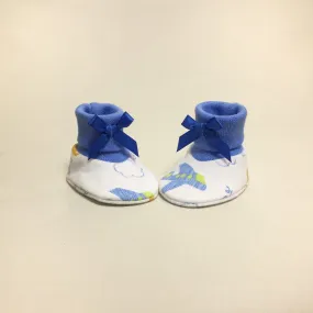 NICU Booties Landing Zone Deep Blue