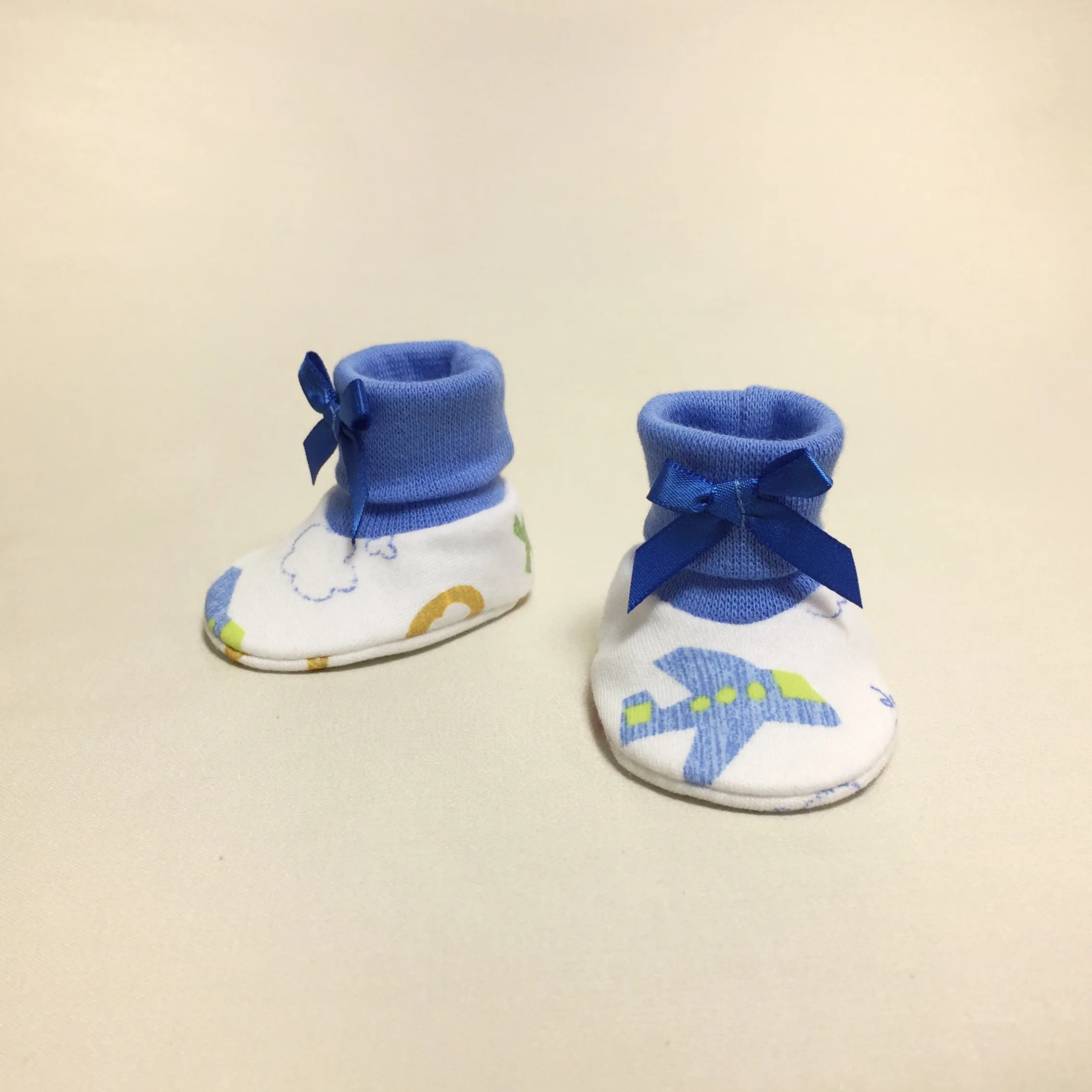 NICU Booties Landing Zone Deep Blue