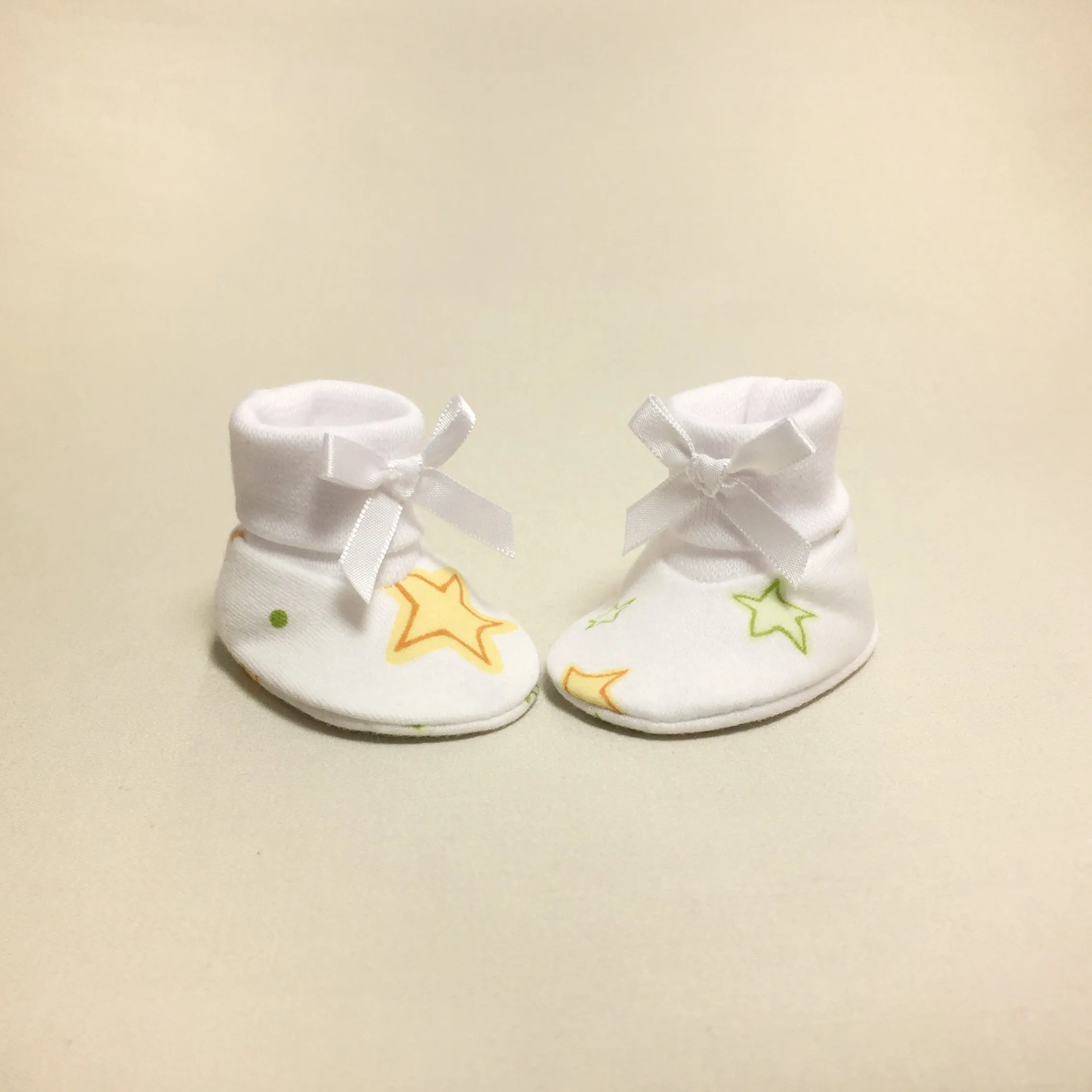 NICU Booties Twinkle White