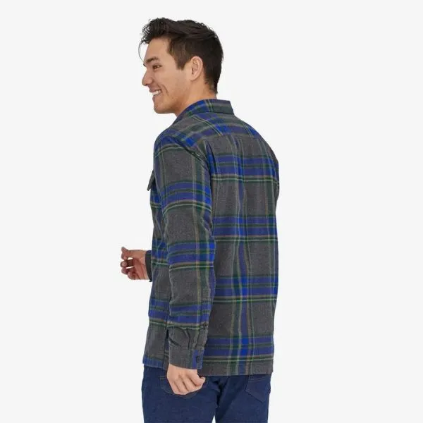 Patagonia Long Sleeve Organic Cotton MW Fjord Flannel Shirt Mens