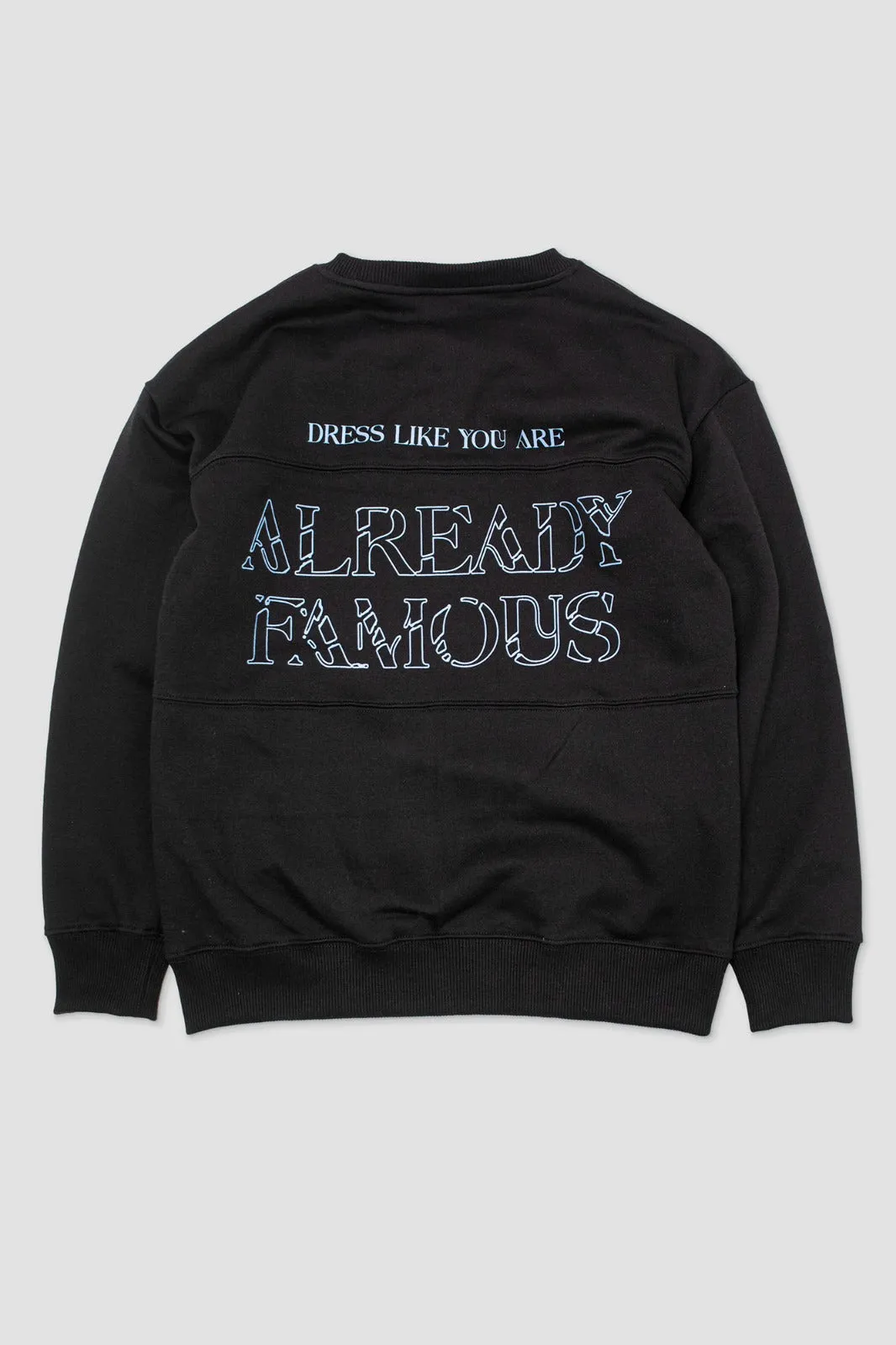 Polera Sweatshirt Famous Negro