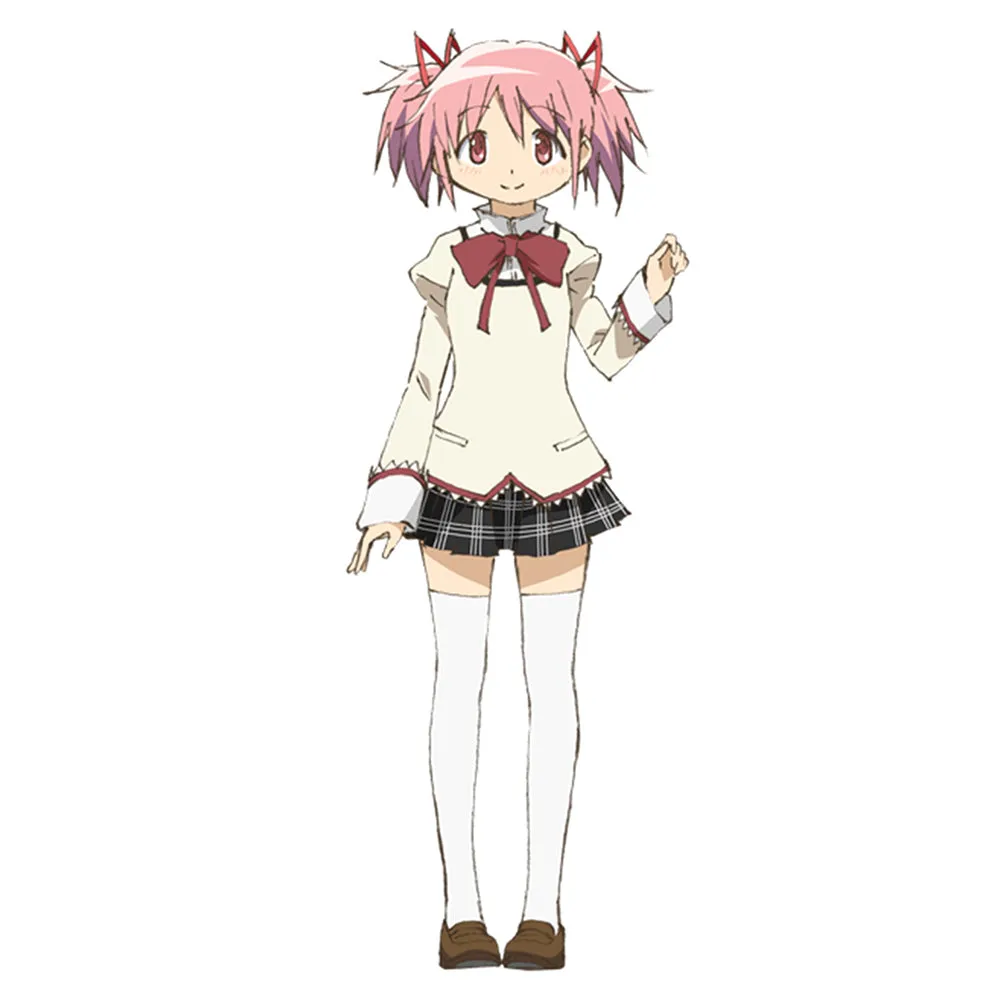 Puella Magi Madoka Magica- Kaname Madoka Cosplay Costume Outfits Halloween Carnival Party Disguise Suit