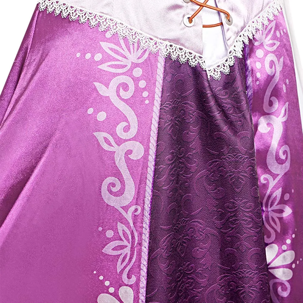 Rapunzel Cosplay Costume Dress Outfits Halloween Carnival Suit