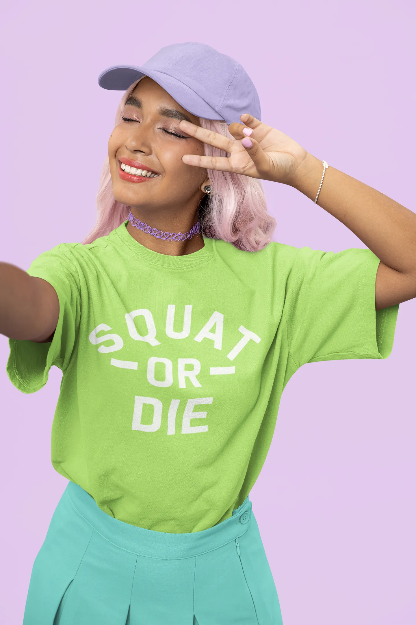 SQUATS OR DIE Oversized T-shirt