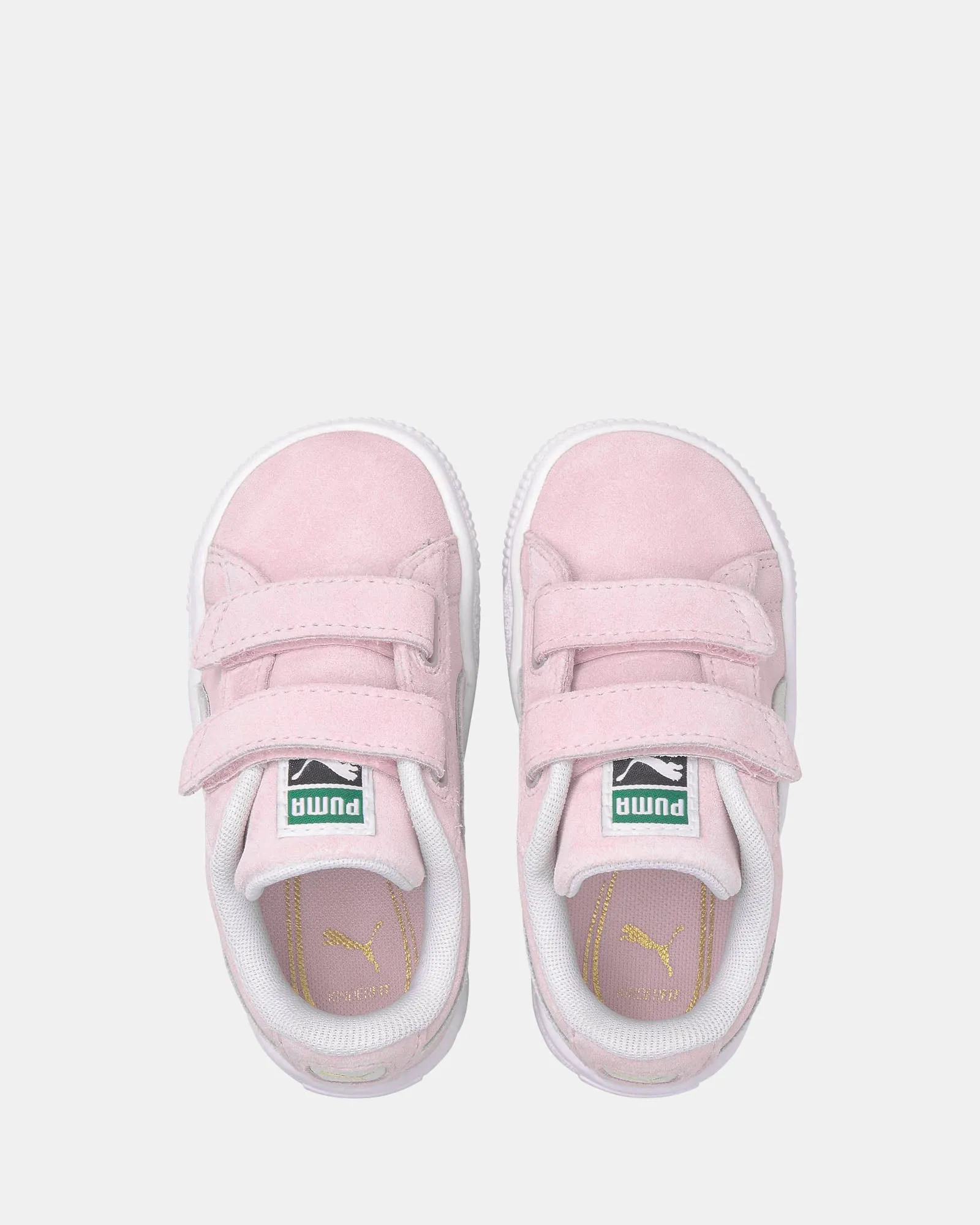 Suede Classic XXI Self-Fastening Infant Pink Lady/White