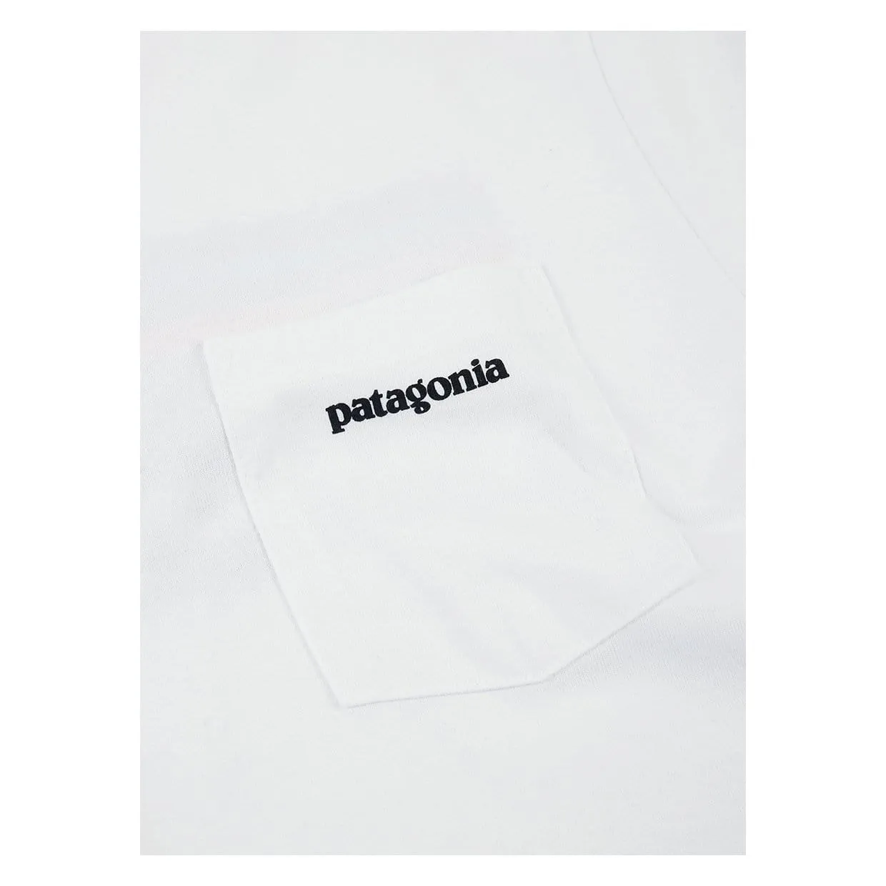 T-shirt Patagonia P-6 Logo Pocket Responsibili-Tee Bianco