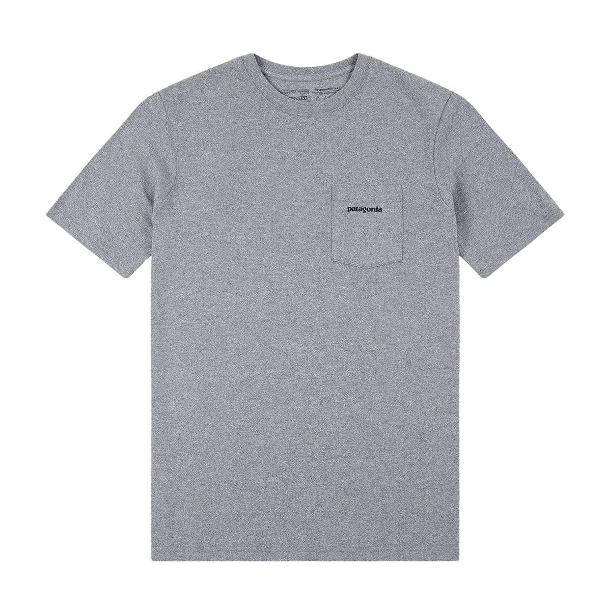 T-shirt Patagonia P-6 Logo Pocket Responsibili-Tee Grigio