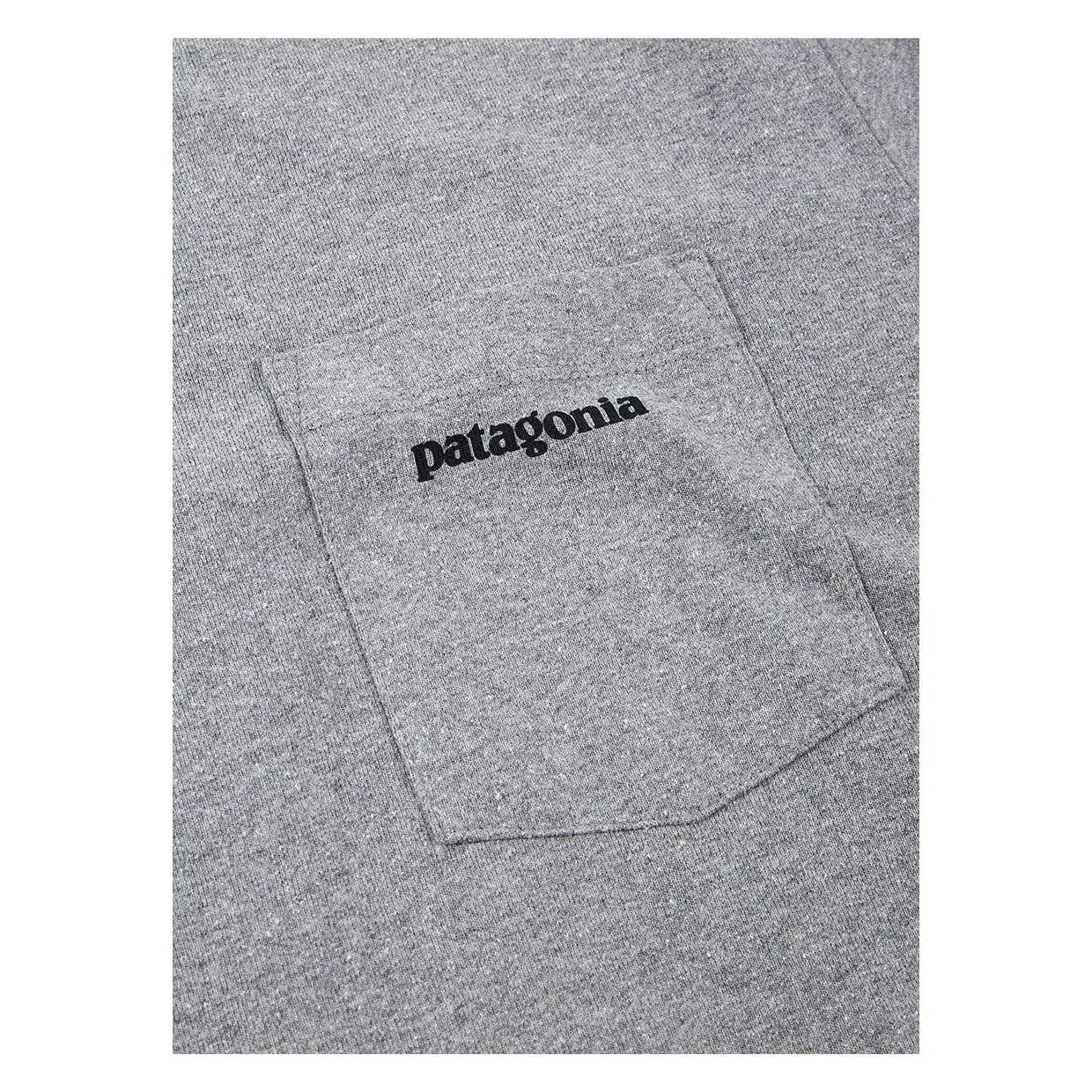 T-shirt Patagonia P-6 Logo Pocket Responsibili-Tee Grigio