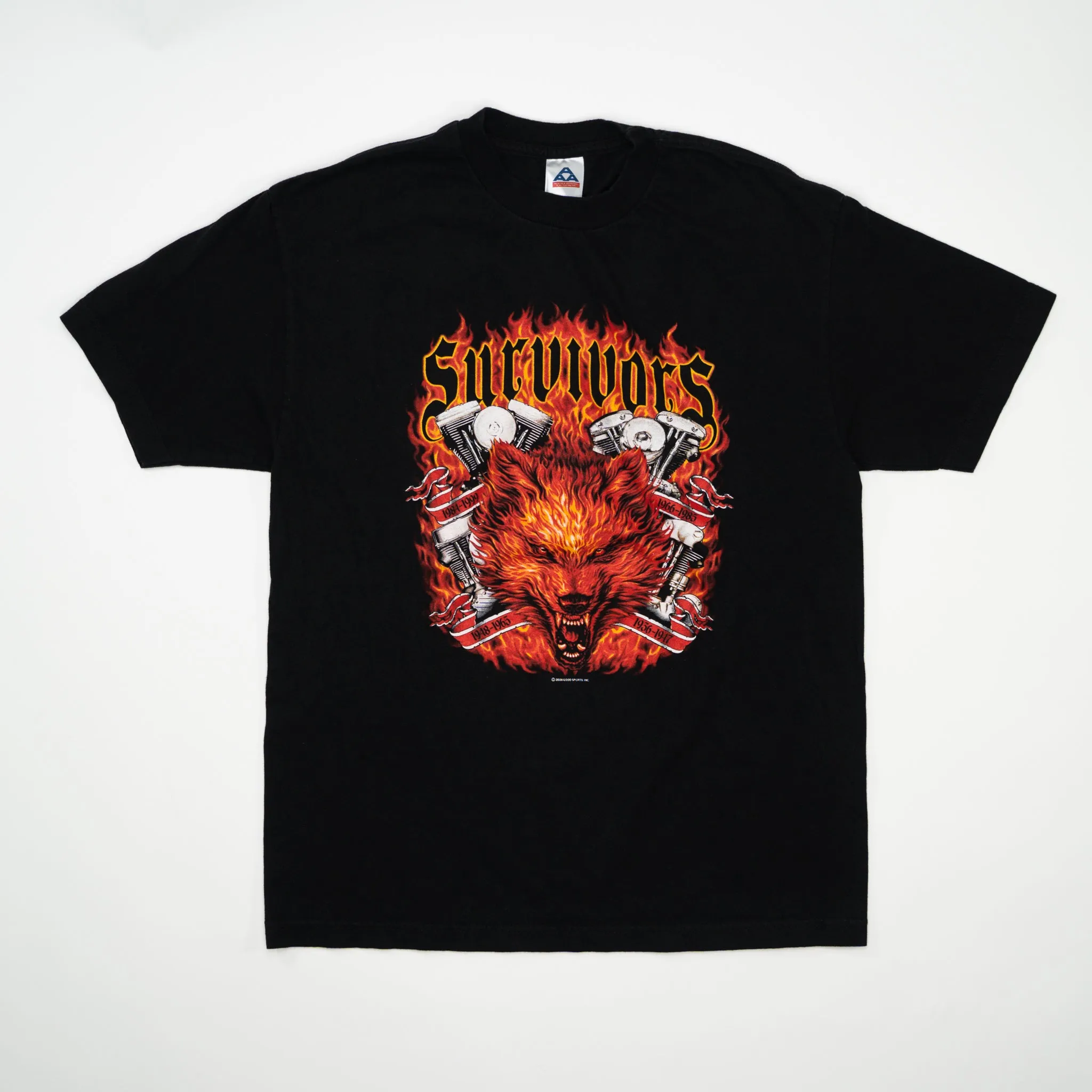 Vintage '05 Cycle Warehouse 'Survivors' Wolf Tee